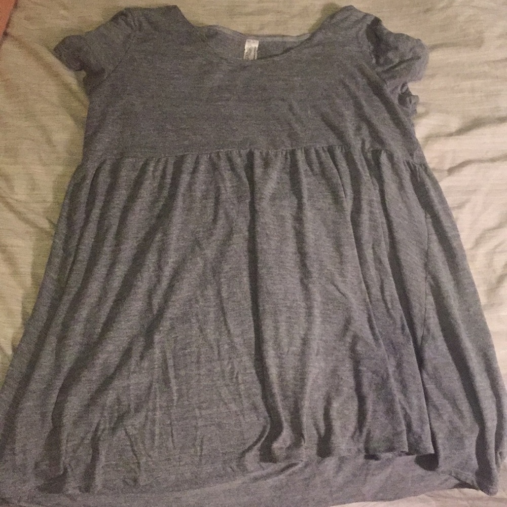 American apparel gray t shirt trapeze dress XS/S